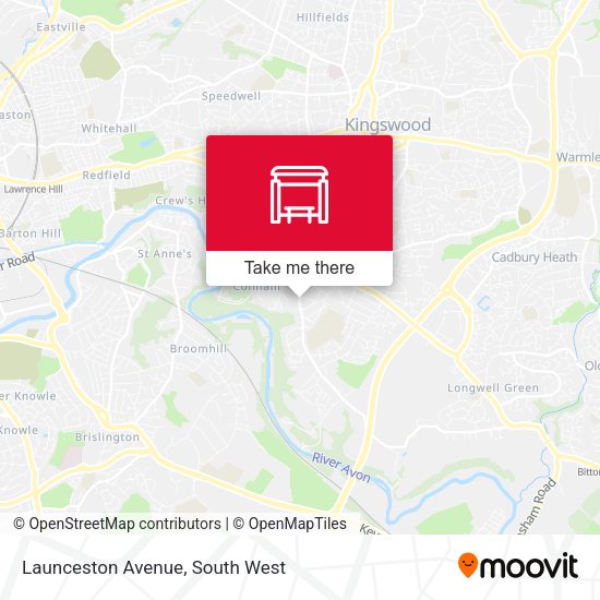 Launceston Avenue map