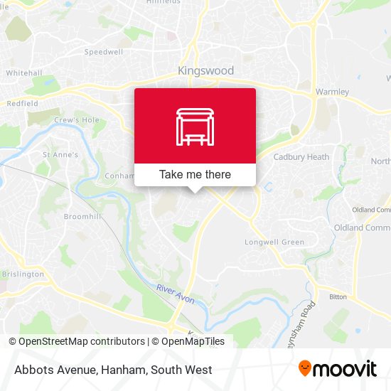 Abbots Avenue, Hanham map