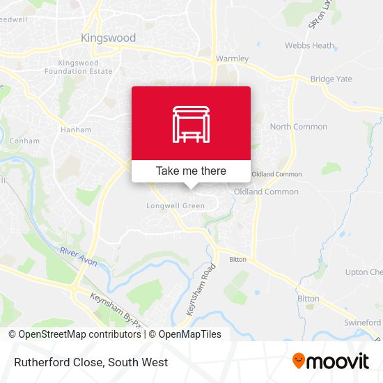 Rutherford Close map
