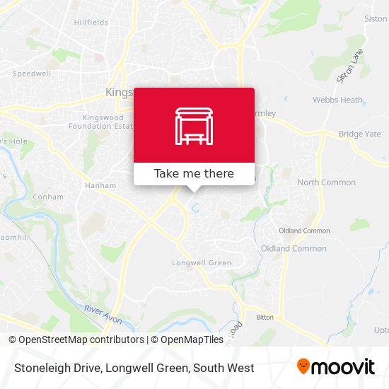 Stoneleigh Drive, Longwell Green map