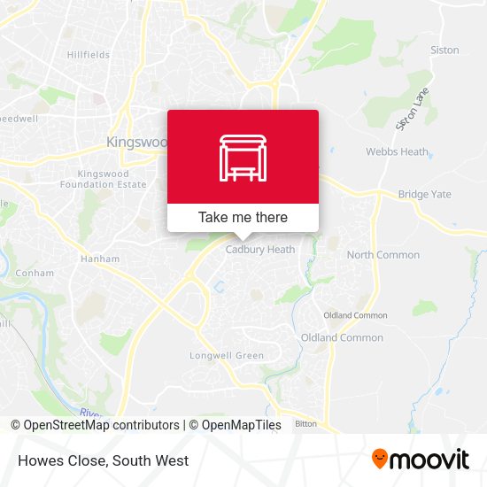 Howes Close map