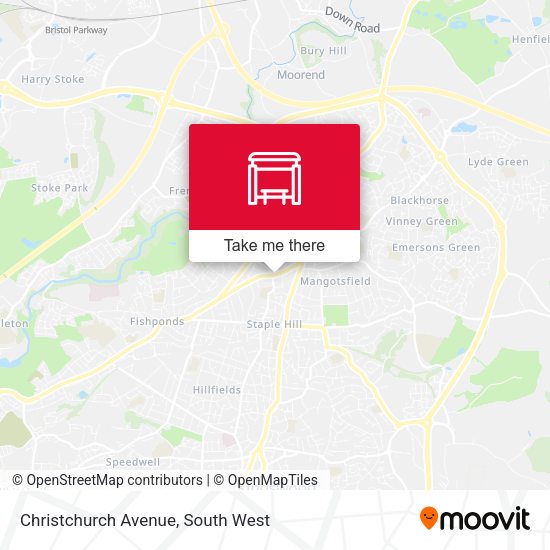 Christchurch Avenue map