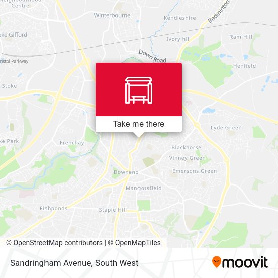 Sandringham Avenue map