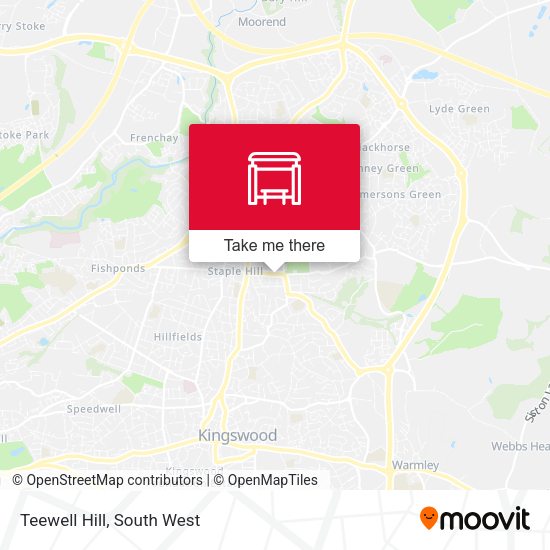 Teewell Hill map