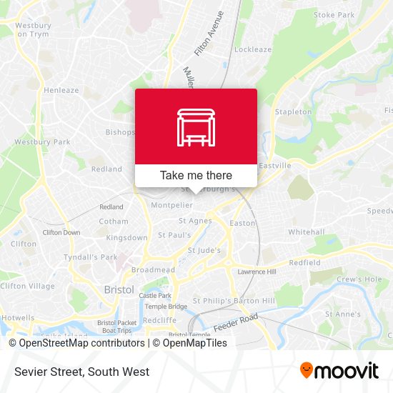 Sevier Street map