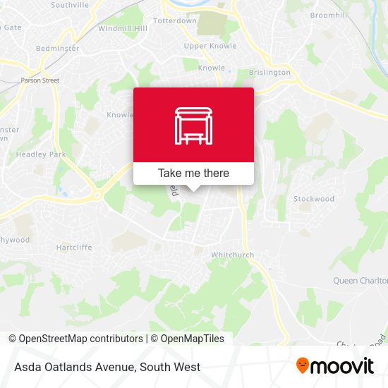 Asda Oatlands Avenue map