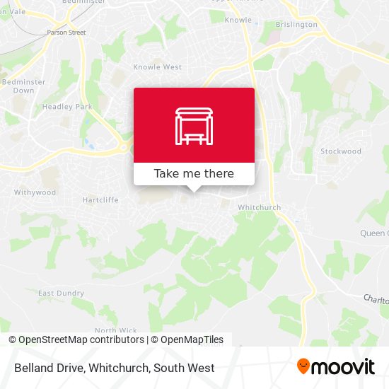 Belland Drive, Whitchurch map