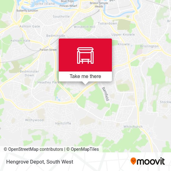 Hengrove Depot map