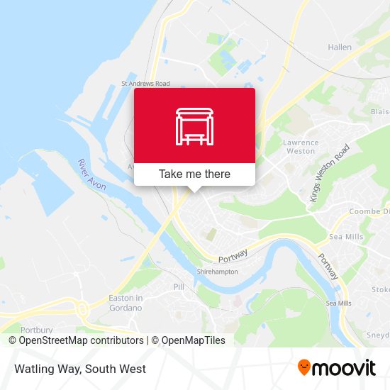Watling Way map