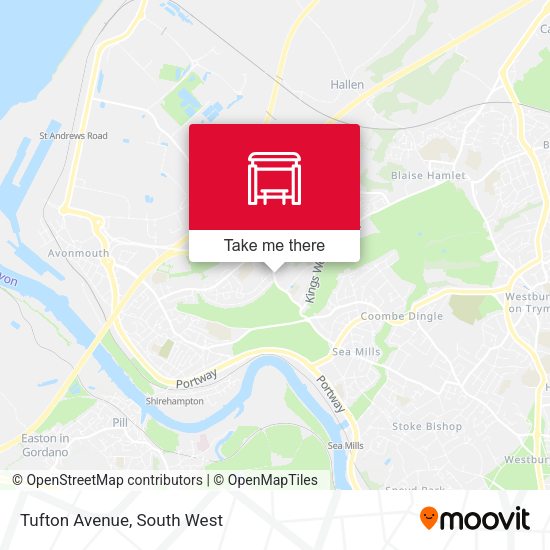 Tufton Avenue map