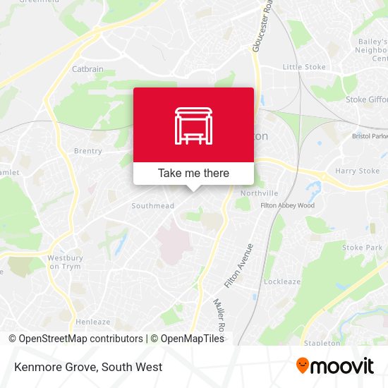 Kenmore Grove map