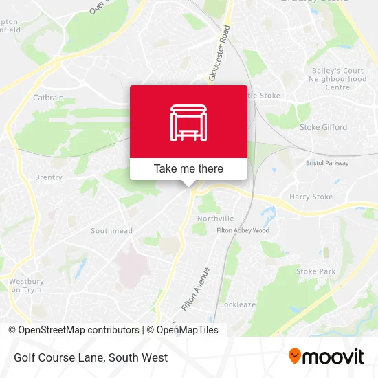 Golf Course Lane map