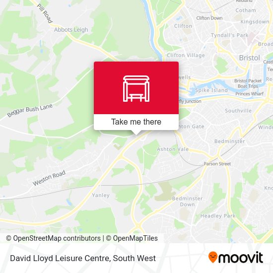 David Lloyd Leisure Centre map