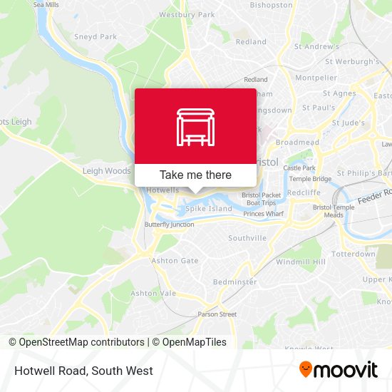 Hotwell Road map