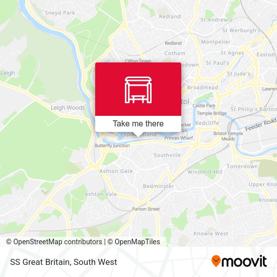 SS Great Britain map