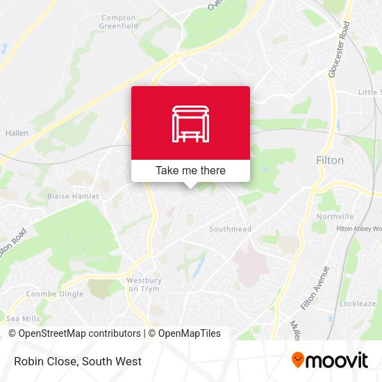 Robin Close map