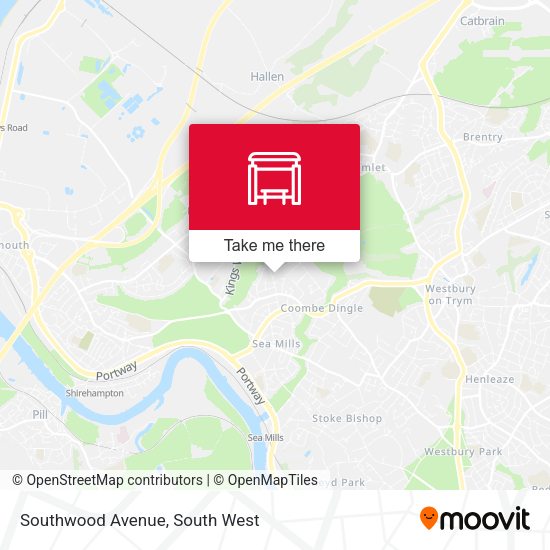 Southwood Avenue map