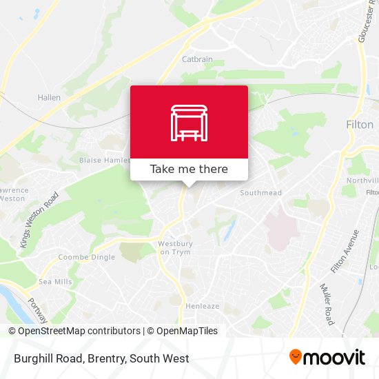 Burghill Road, Brentry map