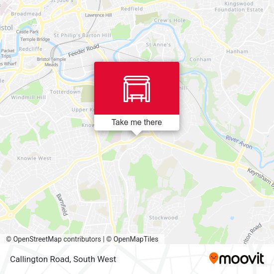 Callington Road map