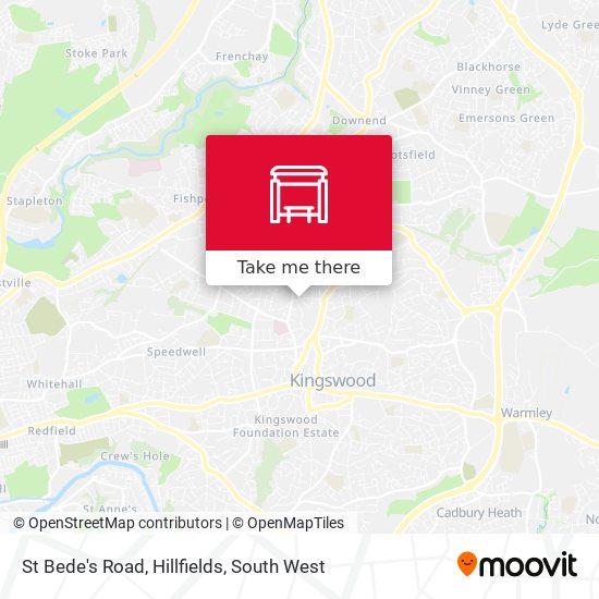 St Bede's Road, Hillfields map