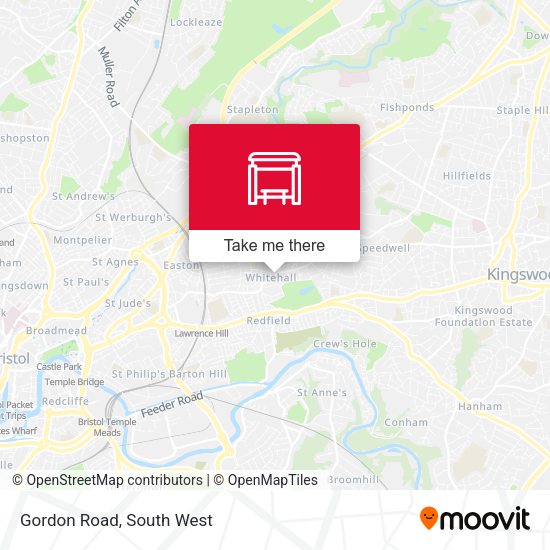 Gordon Road map