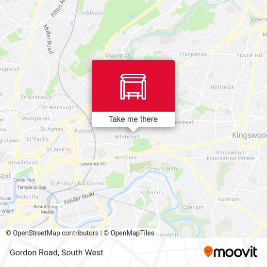 Gordon Road map