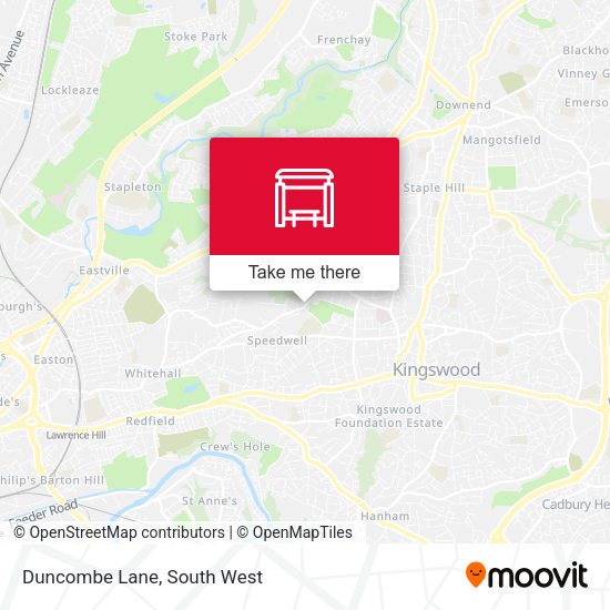 Duncombe Lane map