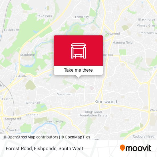 Forest Road, Fishponds map