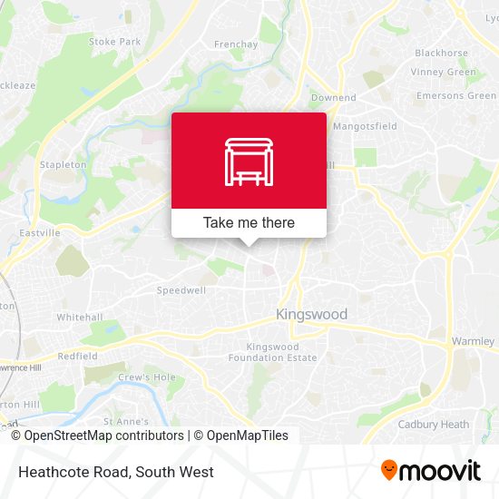 Heathcote Road map