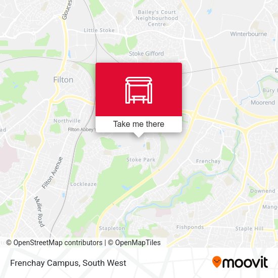 Frenchay Campus map