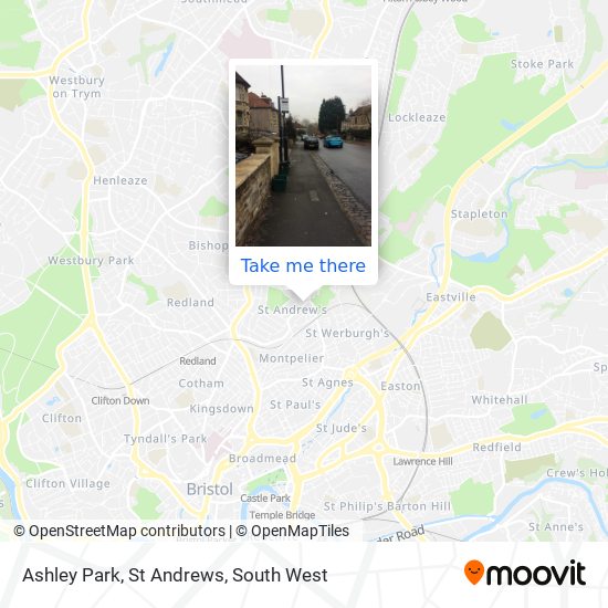 Ashley Park, St Andrews map