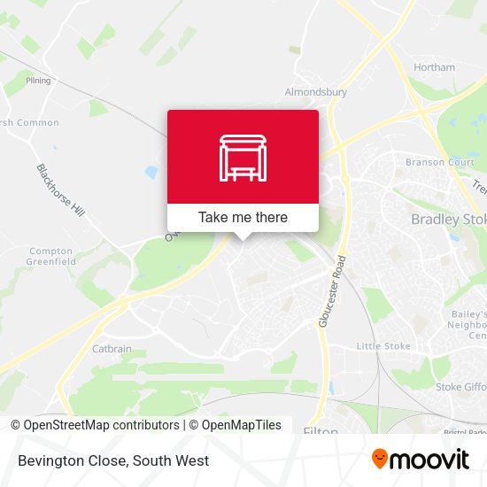 Bevington Close map