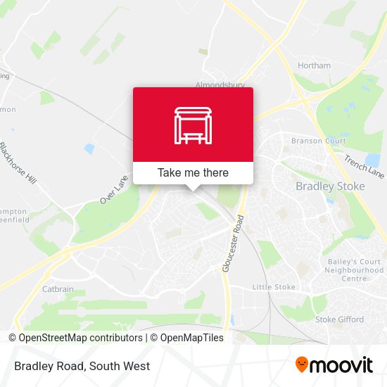 Bradley Road map