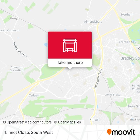 Linnet Close map