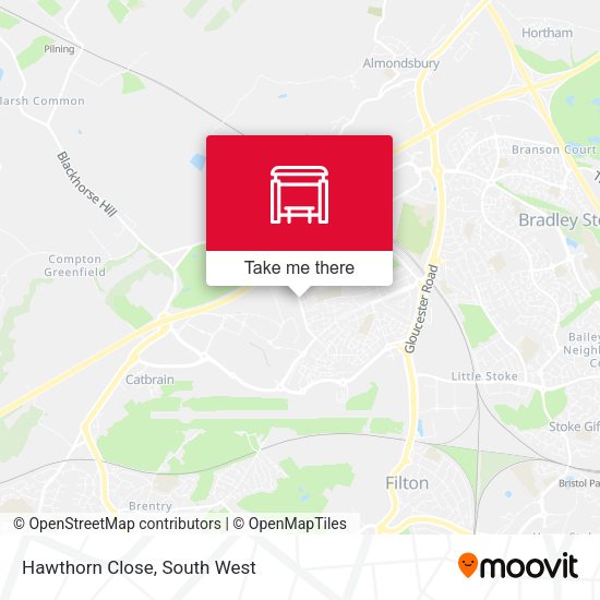 Hawthorn Close map