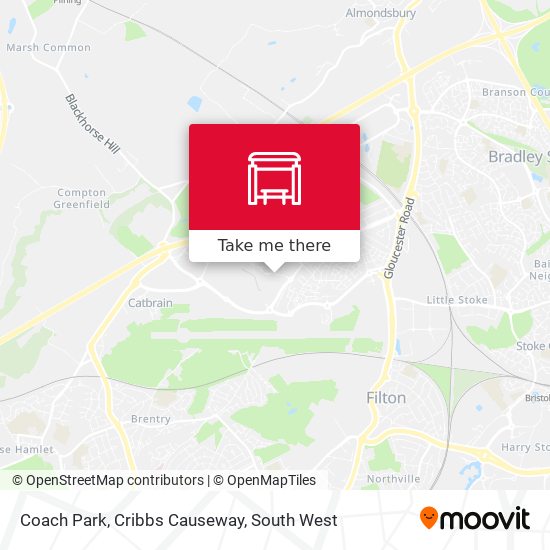 Coach Park, Cribbs Causeway map