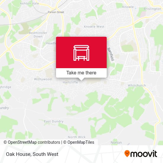 Oak House map