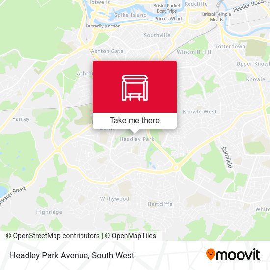 Headley Park Avenue map