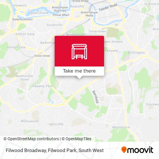 Filwood Broadway, Filwood Park map