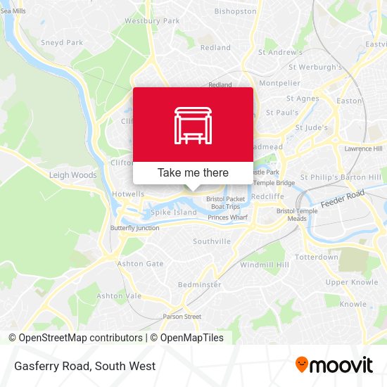 Gasferry Road map