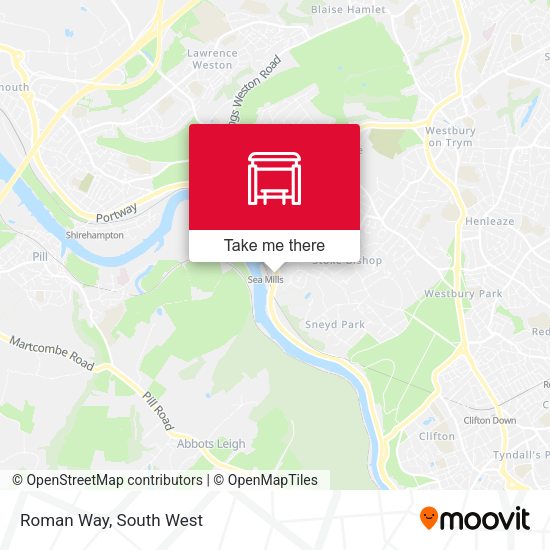 Roman Way map