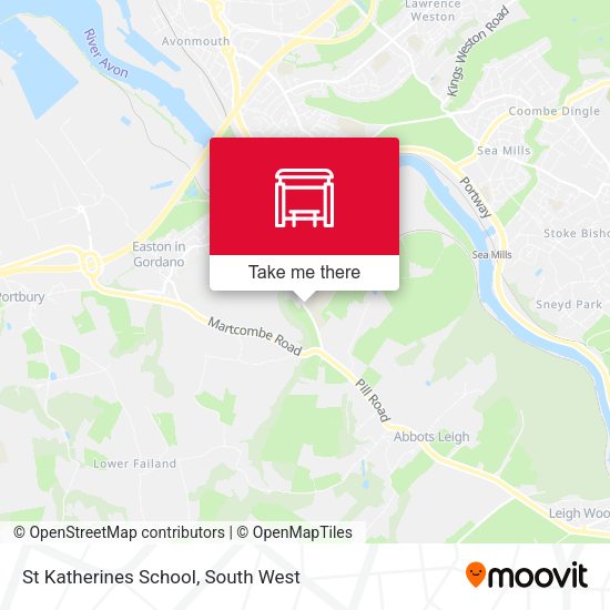 St Katherines School map