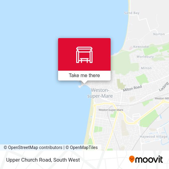 Upper Church Road map