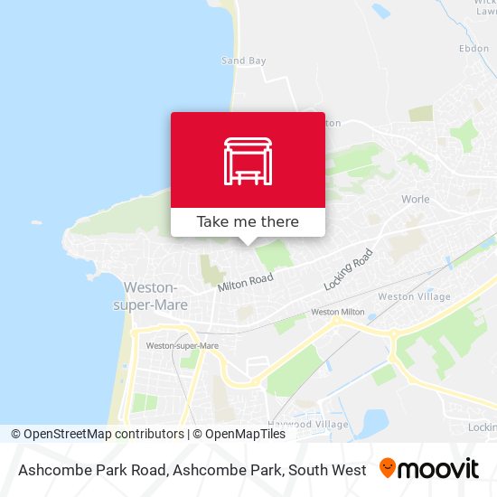 Ashcombe Park Road, Ashcombe Park map