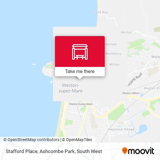 Stafford Place, Ashcombe Park map