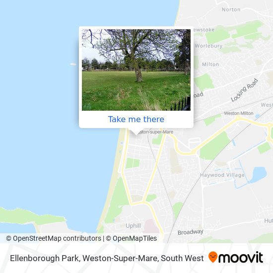 Ellenborough Park, Weston-Super-Mare map