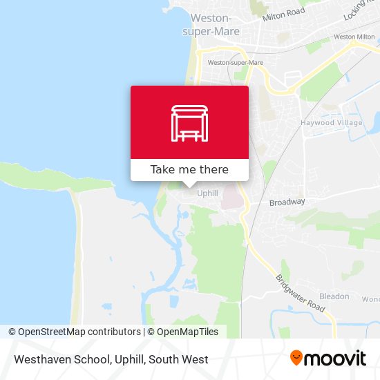 Westhaven School, Uphill map