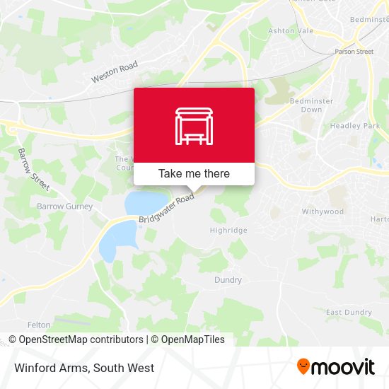 Winford Arms map