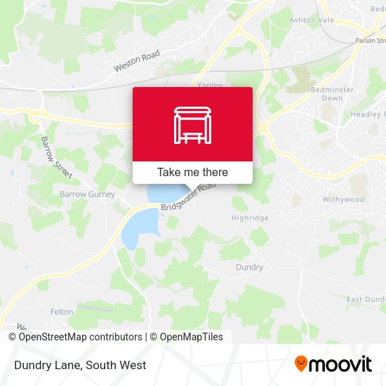 Dundry Lane map