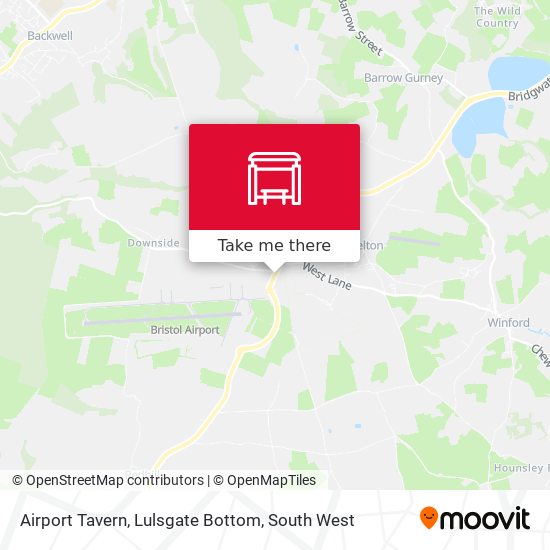 Airport Tavern, Lulsgate Bottom map